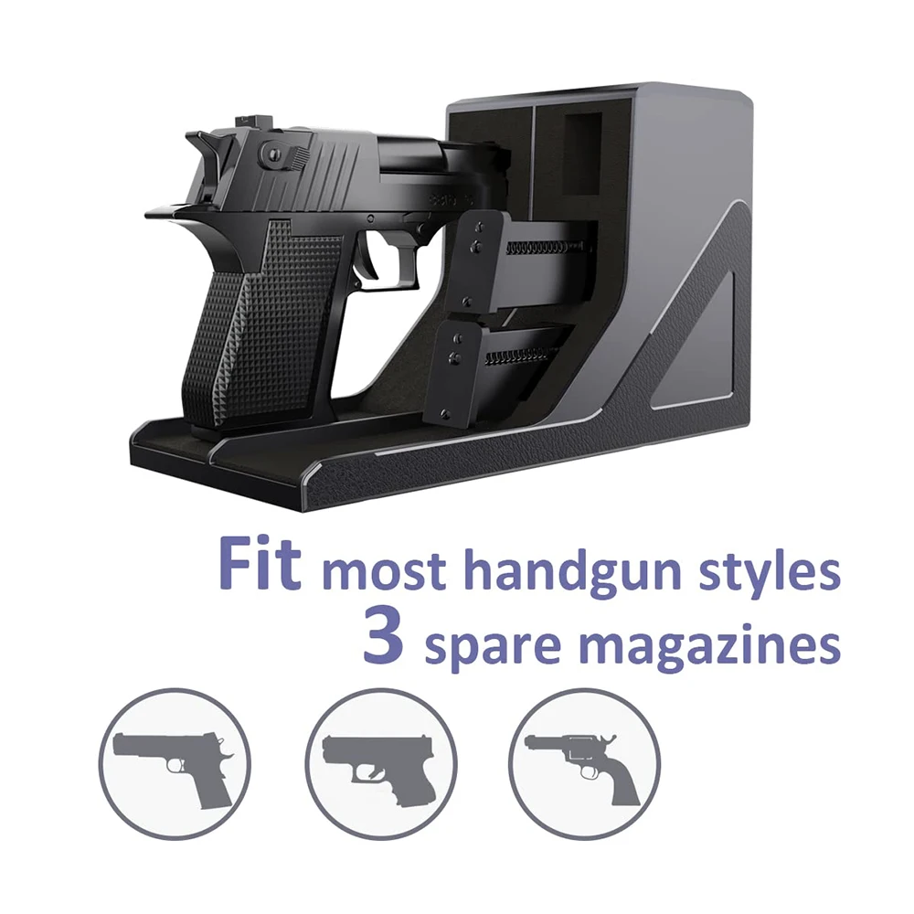 Universal Pistol Rack, Handgun Rack Pistol Holder for Gun Safe, Gun Holder Protective Pistol Stand Gun Storage Fit Most Handguns