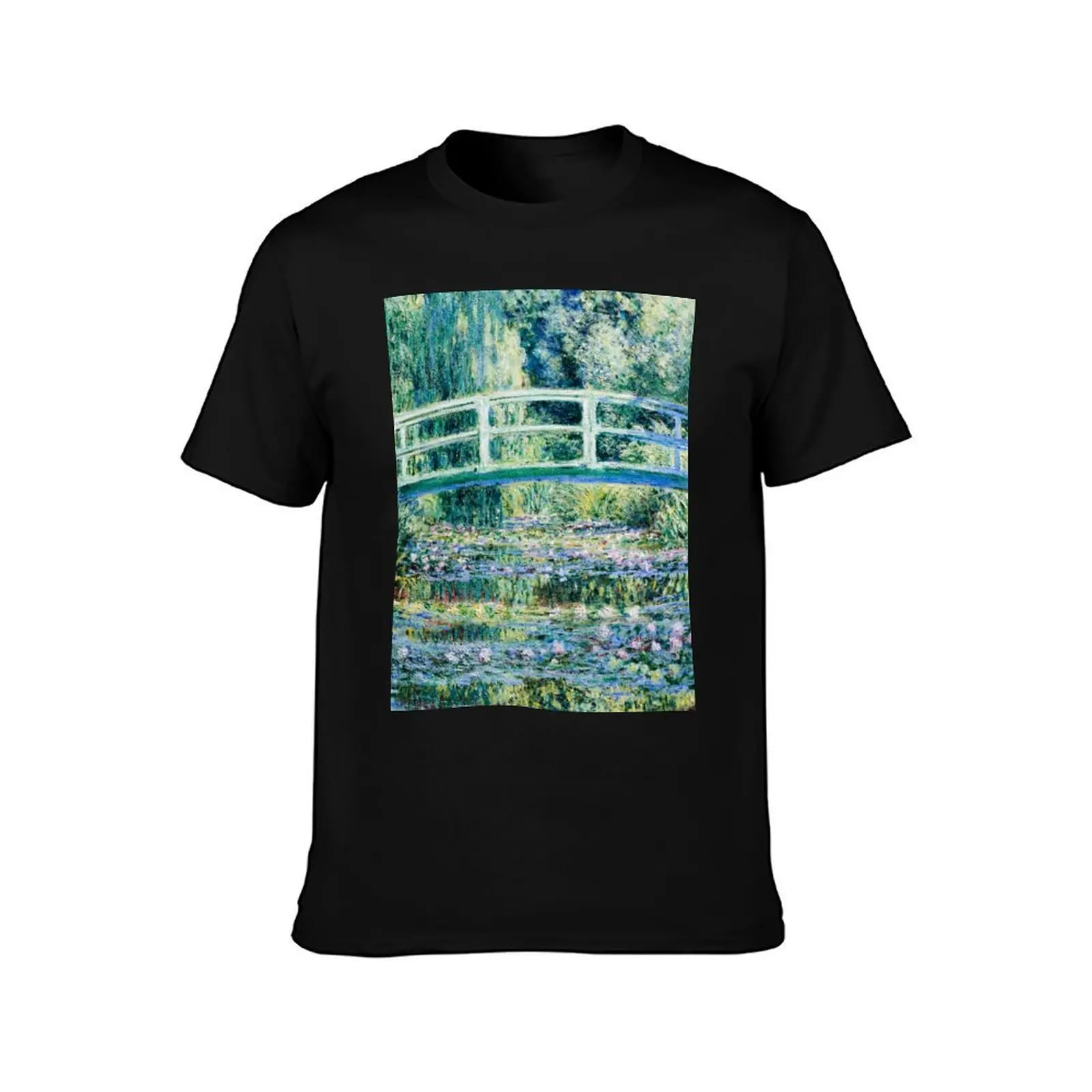 Monet Water Lilies and Japanese Bridge 1899 T-Shirt UV Sun Protection Tee Shirt T-Shirt