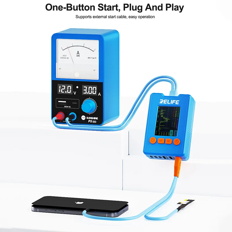 Sunshine P5 Mini Power Adapter features high-precision voltage and current monitoring for equipment testing and charging