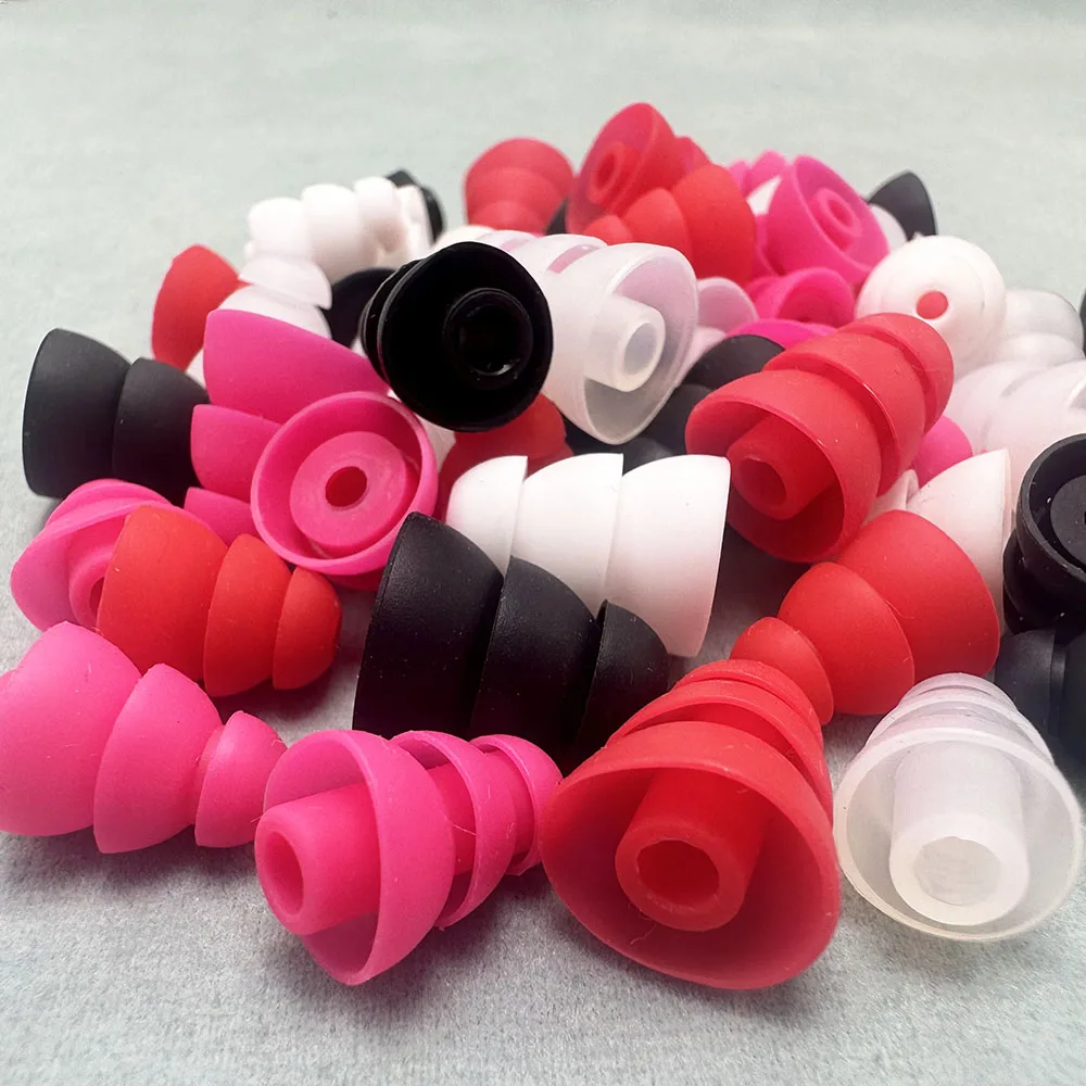 

30pcs/15pair Three layers Silicone In-Ear Earphone Headset Earbud Bud Tips Earbuds eartips Earplug wholesale