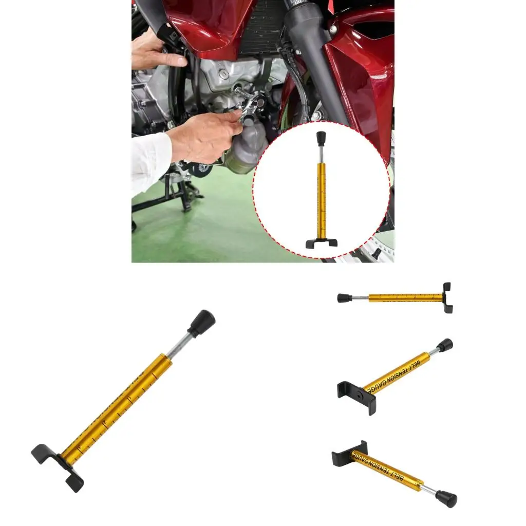  Motorcycle Belt Tension Tester Metal Construction High Accuracy Tool For Efficient Adjustments And Storage