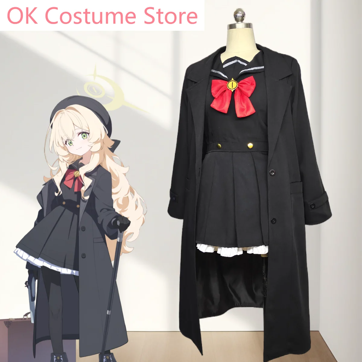 

Blue Archive Niya Niya Professor Cosplay Costume Cos Game Anime Party Uniform Hallowen Play Role Clothes Clothing