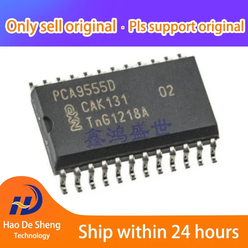 

10PCS/LOT PCA9555DBR PCA9555DB logoPD9555 SSOP-24 New Original in Stock