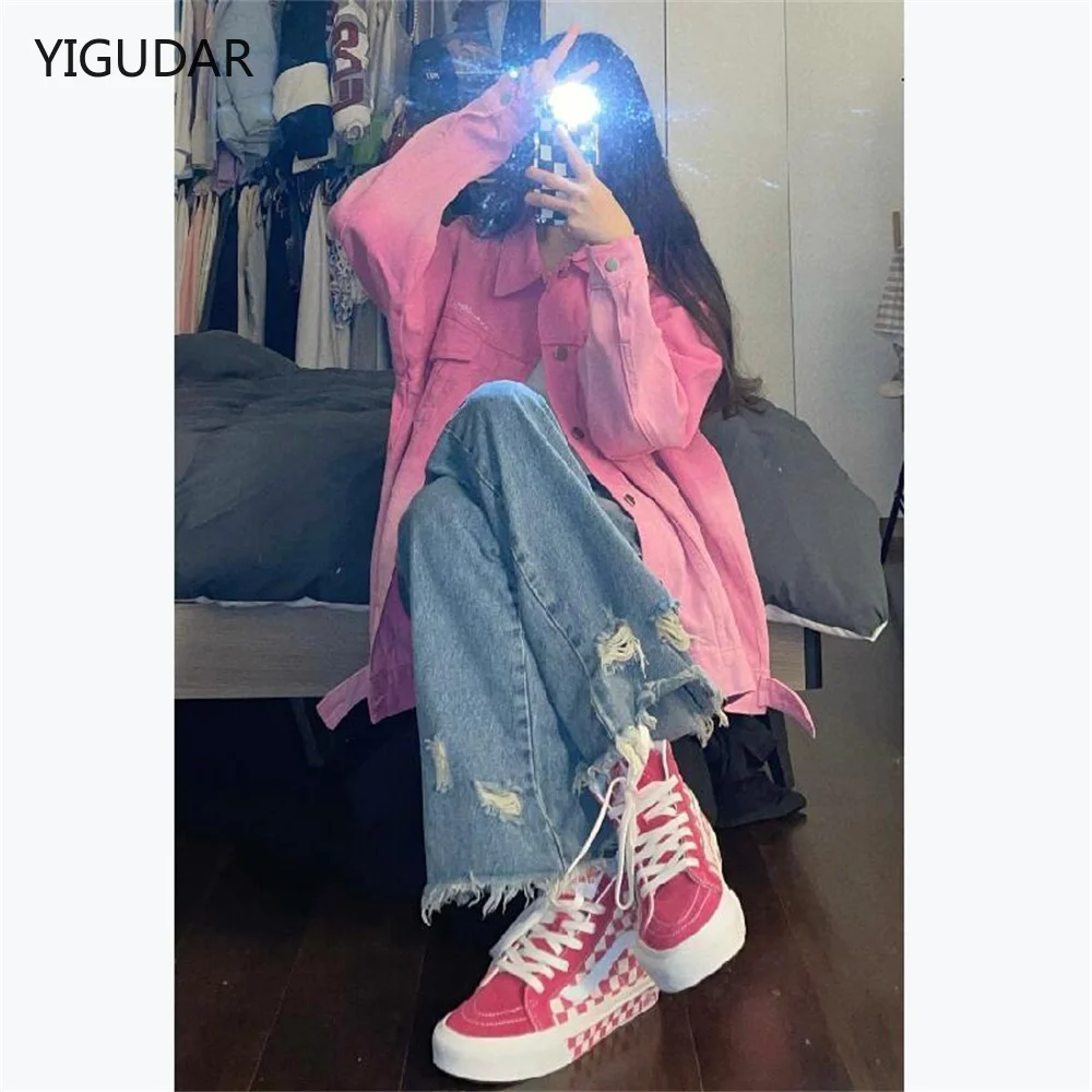 

Ripped Womens Jeans High Waist Vintage Straight Baggy Denim Pants Streetwear American Fashion Wide Leg Denim Trousers pants