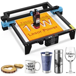 TwoTrees grawer laserowy CNC Router TTS10 Pro/TTS-55Pro 40W/80W metalowa maszyna do grawerowania laserowego z kontrolą Offline Wifi