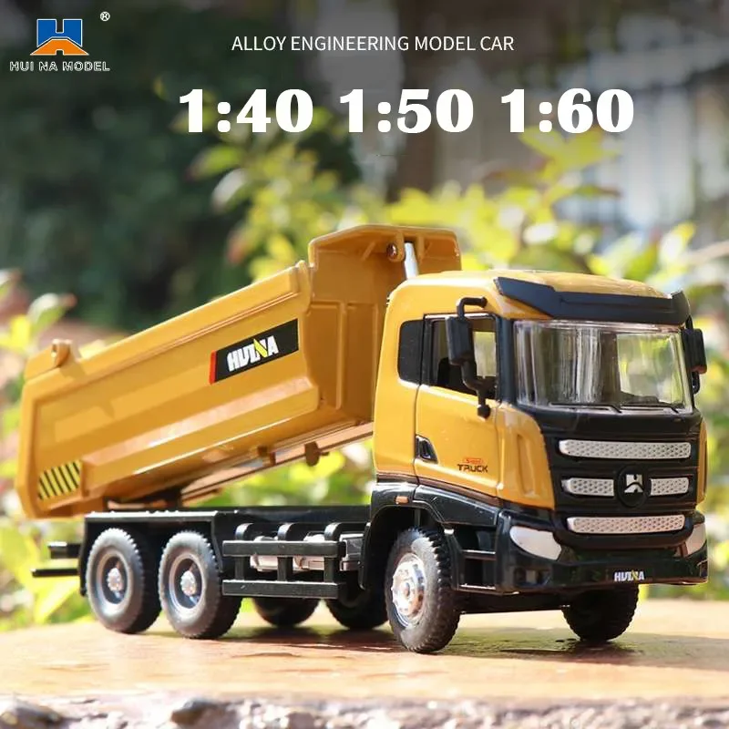

HUINA 1:50 1:60 Diecast Backhoe Loader Excavator Car Model Alloy Simulation Vehicle Dump Truck Bulldozer Heavy-duty Christmas