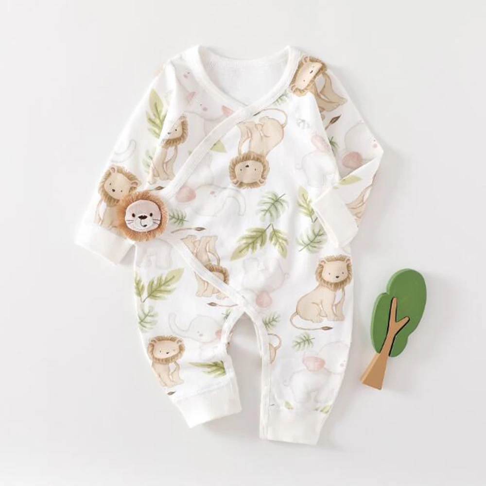 Baby Girl Romper Long Sleeve 100% Cotton Spring Autumn Winter Unisex Newborn Clothes 0-6 Months Baby Boy Jumpsuit