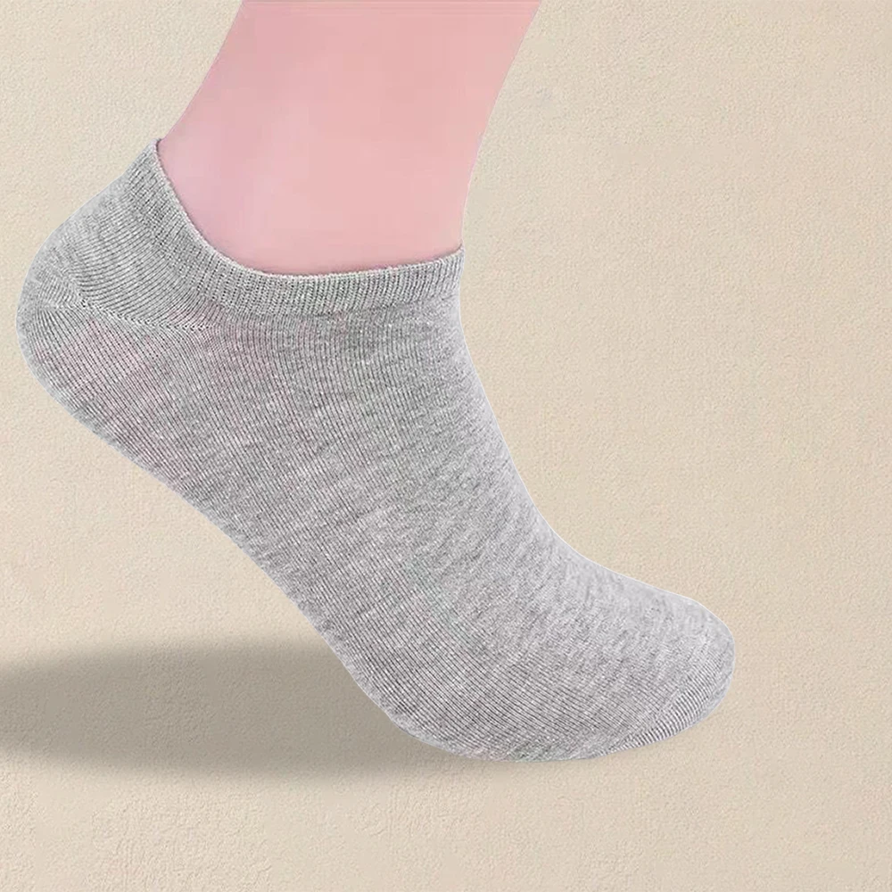 10 Pairs Women Pure Gray Socks Are Simple Fashionable And Versatile Soft Comfortable Lightweight Breathable And Casual Socks