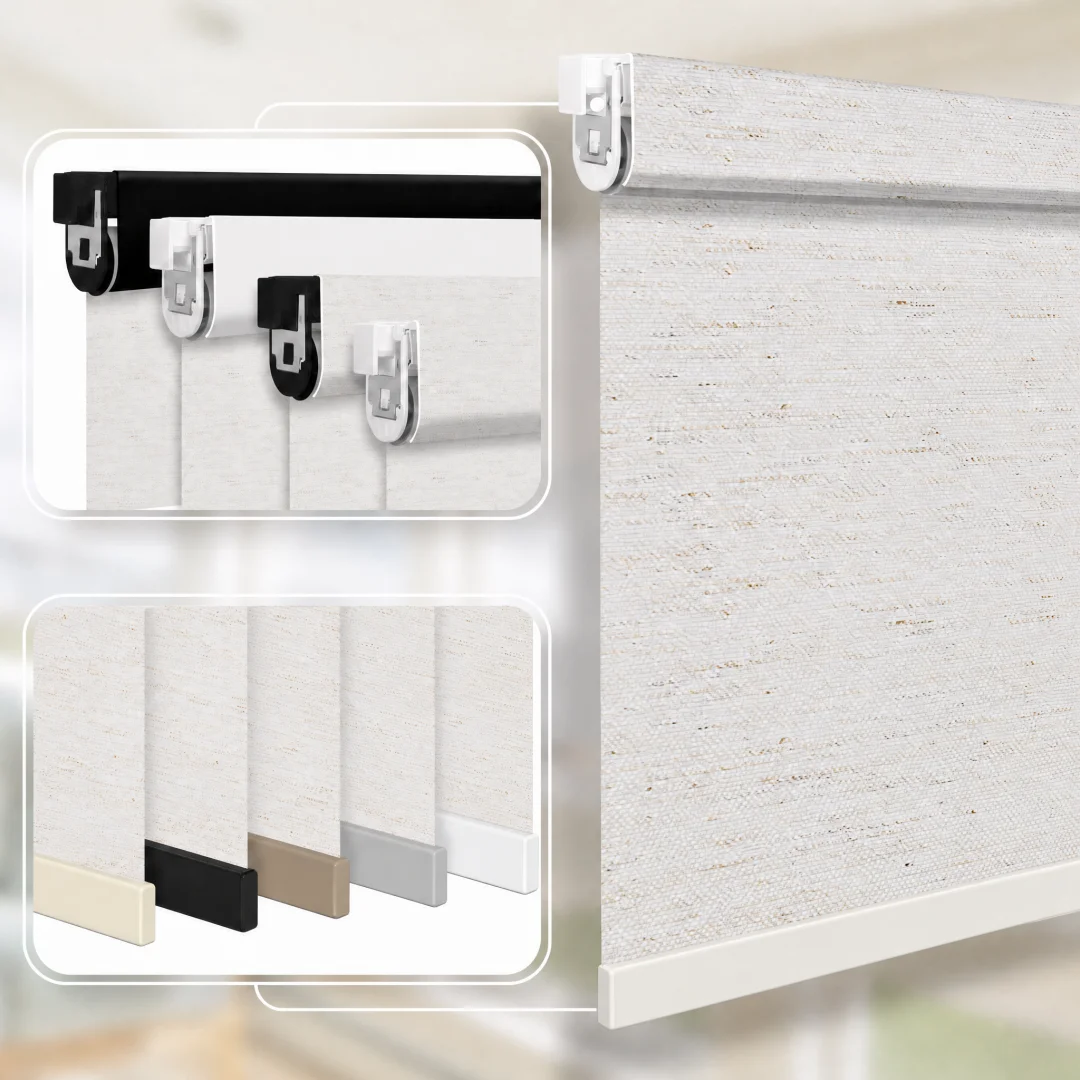 Hot Sale Blackout Linen Fabric Tuya App Wifi Google Alexa Homekit Control No Drill Roller Blinds For Home