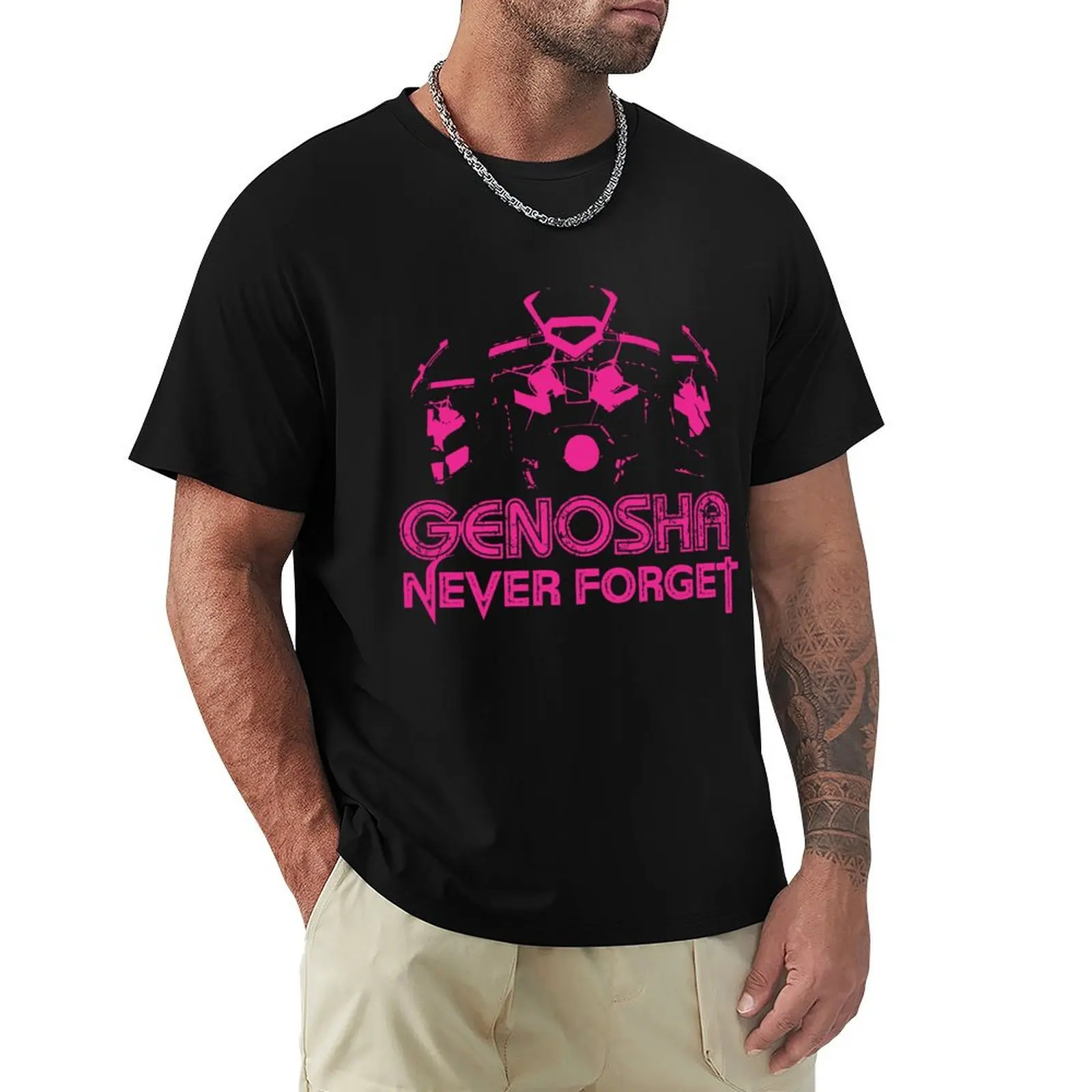 

Genosha Never Forget T-Shirt blanks tops croswit shirt man plain black t shirts men