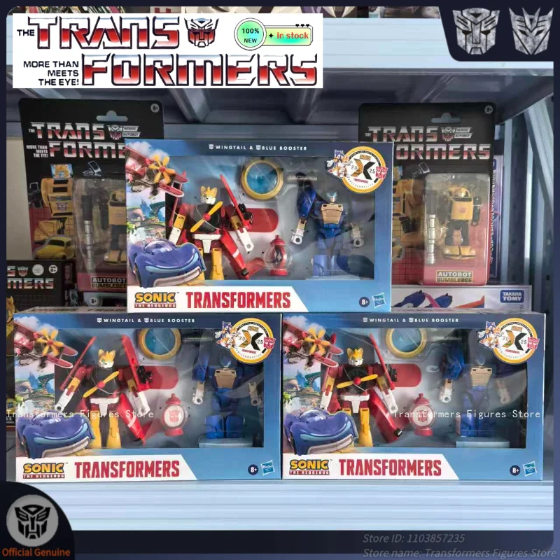 Oryginalne, nowe zabawki transformery, seria współpracująca Sonic the Hedgehog, figurka akcji z filmu G1, model anime, lalka, prezenty.