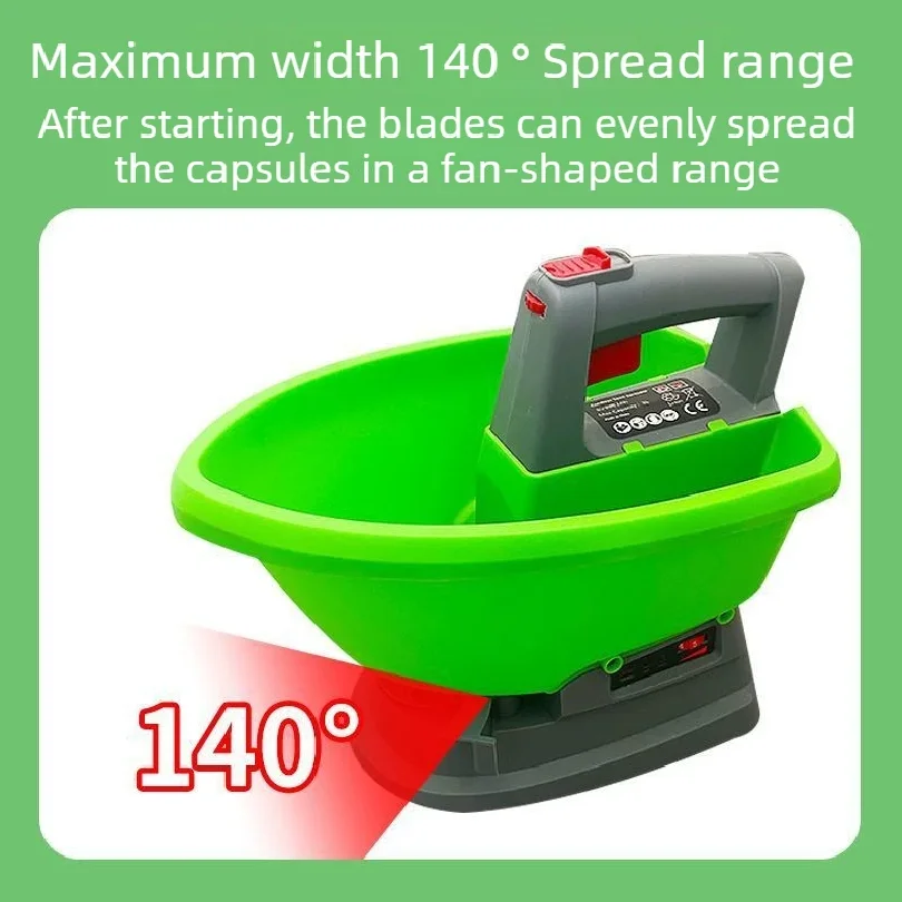 7 Speed Electric Seeder Grass Seed Spreader Vegetable Gardening Handheld Fertilizer Spreader Agricultural Spreader Rechargeable