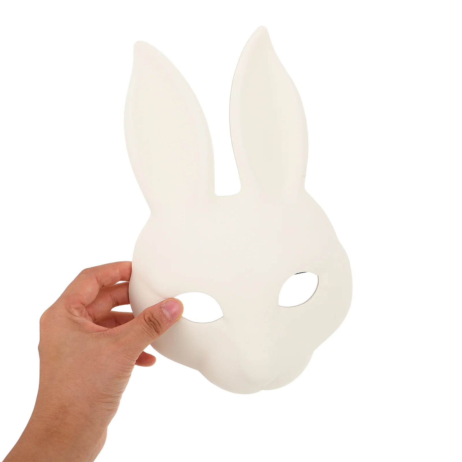 

Маска кролика, белая половина лица, костюм для косплея на Хэллоуин для взрослых, маскарадный карнавал, аксессуар японского кролика