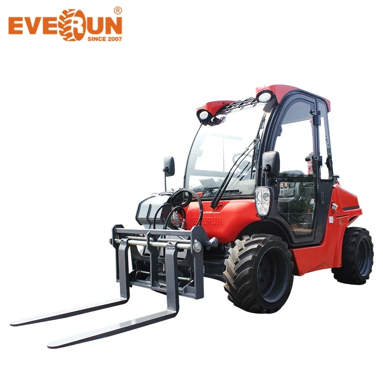 Everun Ert1500 1.35ton Telescopic Boom Compact Telehandler Mini Telescopic Wheel Loader Small Agricultural/Construction Equipmen