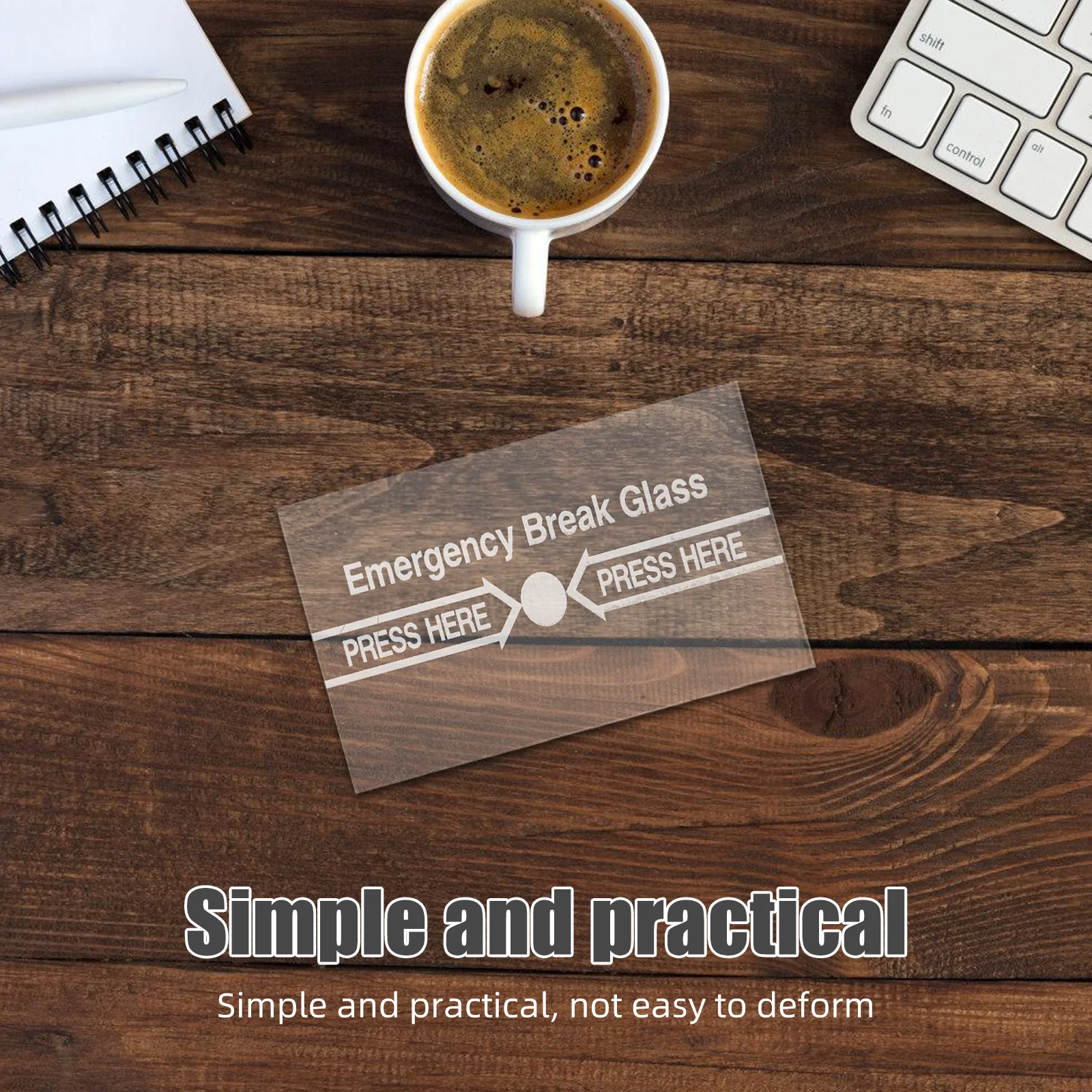 2pcs Manual Fire Alarm Switch Cover High-Temperature Resistant Transparent Glass Break Emergency Device For Fire Alarm Panel