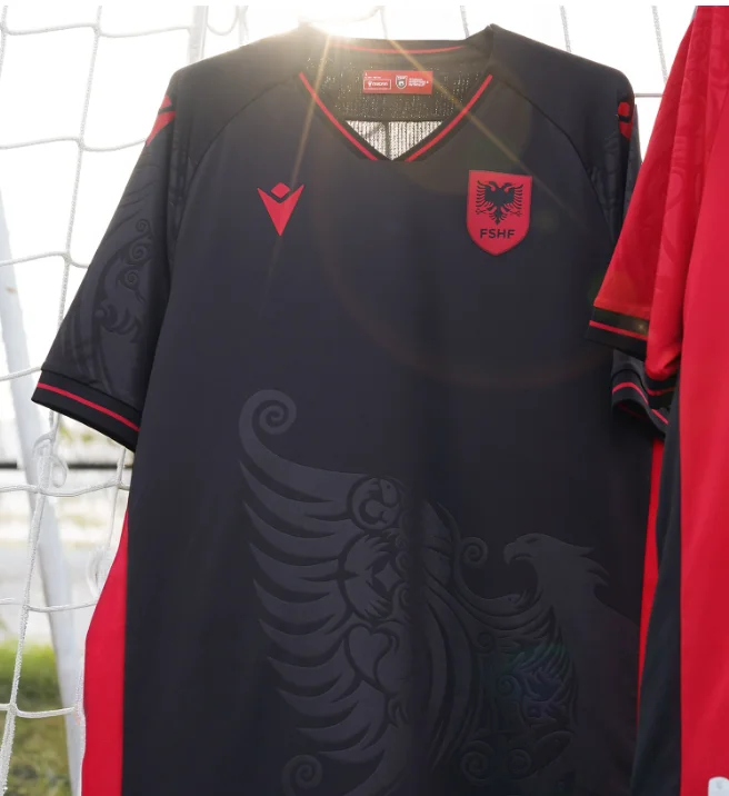 

2025 Summer Hot-selling New Albania National Football Jersey Outdoor Training Breathable Casual Quick-drying Short-sleeved Top