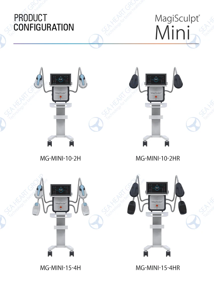 SeaHeart Electromagnetic Muscle Stimulator Magisculpt For Standing ABS Muscle Massager Machine Water Cooling System Body Face
