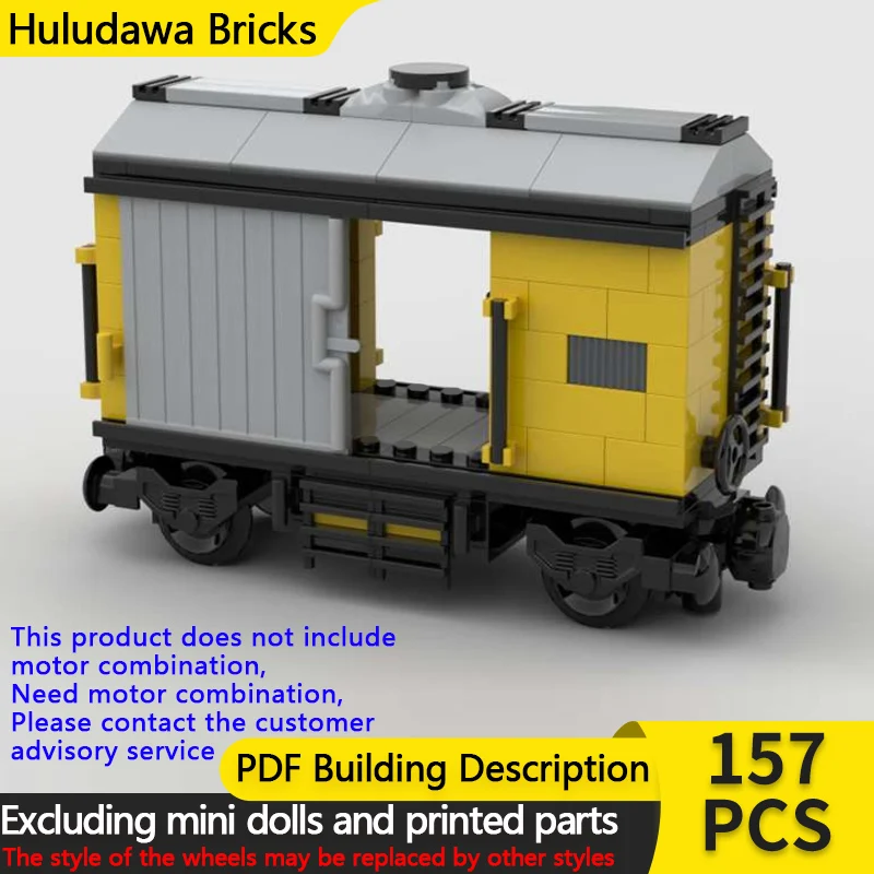 

Конструктор «Городской автомобиль» MOC: Модульные кирпичики, железнодорожный малотоннажный вагон, развивающая игрушка для детей, подарок на праздник, набор для сборки