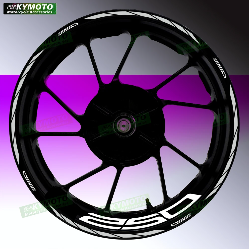 

For Z250 Z 250 motorcycle accessories 17 inch front and rear wheel decals fairing wheel modified reflective rim stickers