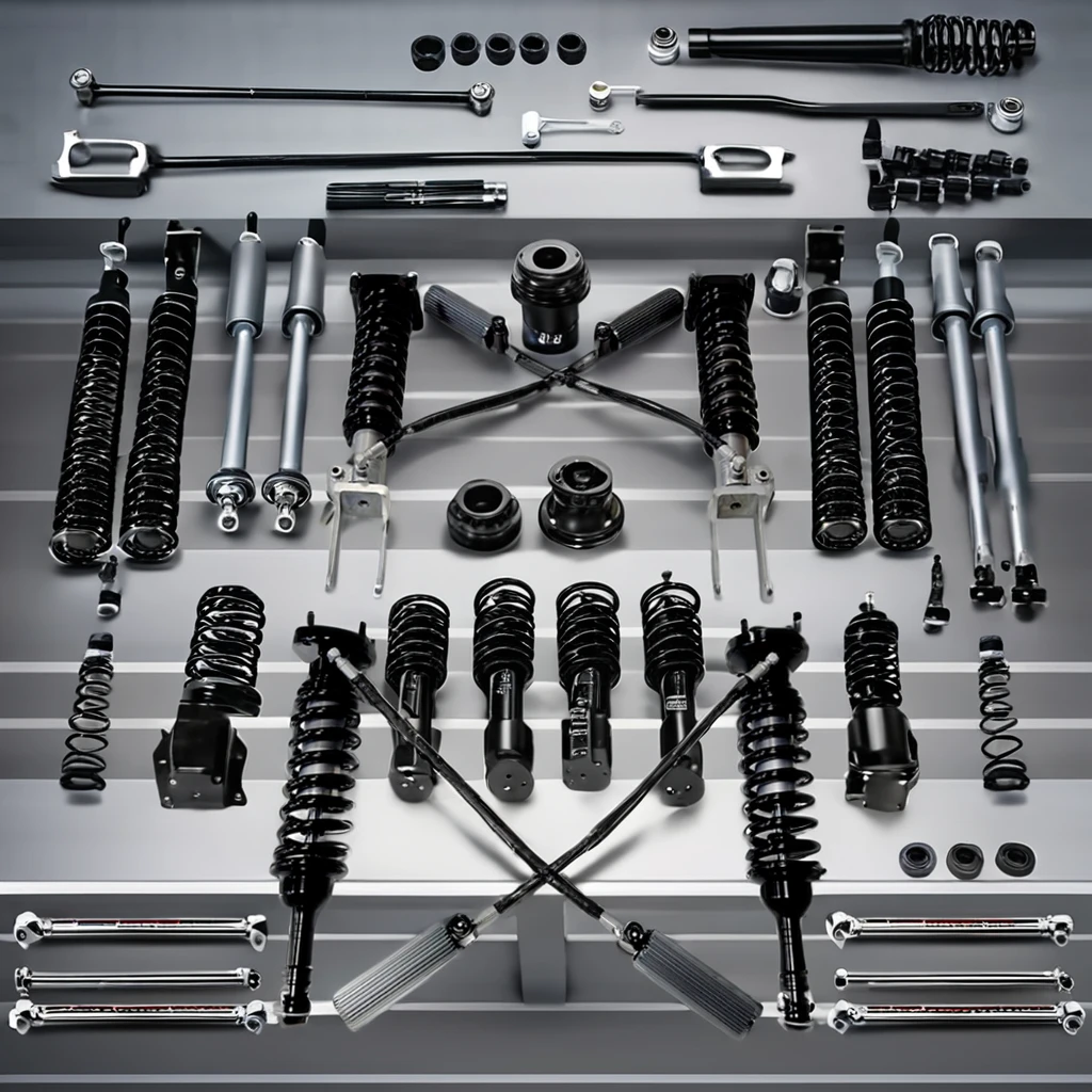 High Performance Off-Road Suspension Kit New Front and Rear 2.5-Diameter Coil Shock Absorbers for Porsche Cayenne