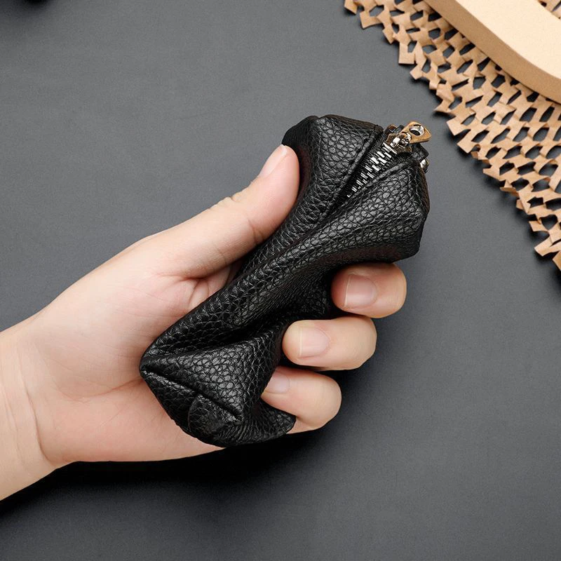 Vintage ขนาดใหญ่ความจุ Pu ผู้ชายผู้หญิงกระเป๋ากุญแจรถน่ารักกระเป๋าคุณภาพกระเป๋าเหรียญสิ่งเล็กๆ Organizer กระเป๋าสตางค์มินิของขวัญ