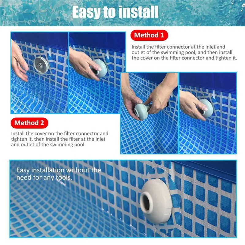XSXS-2X Pool Adapter For Intexs Surface Skimmer Wall Mount Hose Adaptor Swimming Pool Connector Outdoor Pool Accessories