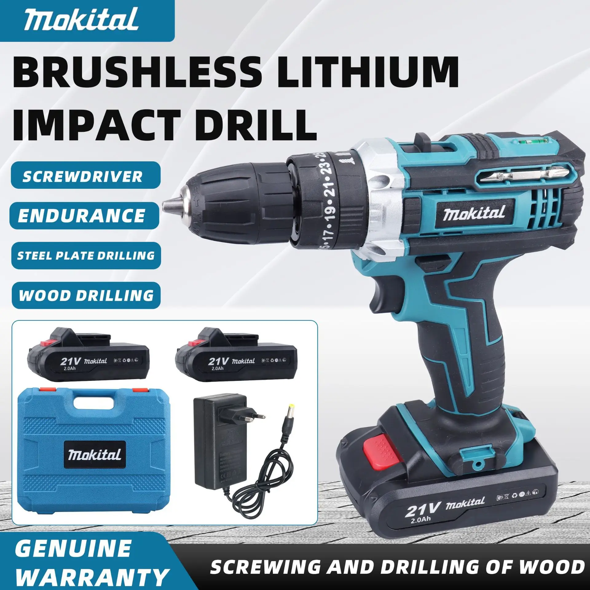 التجارة الخارجية عبر الحدود الأكثر مبيعا بطارية الليثيوم الصناعية الحفر مفك مجموعة متعددة الوظائف شحن الحفر اليد