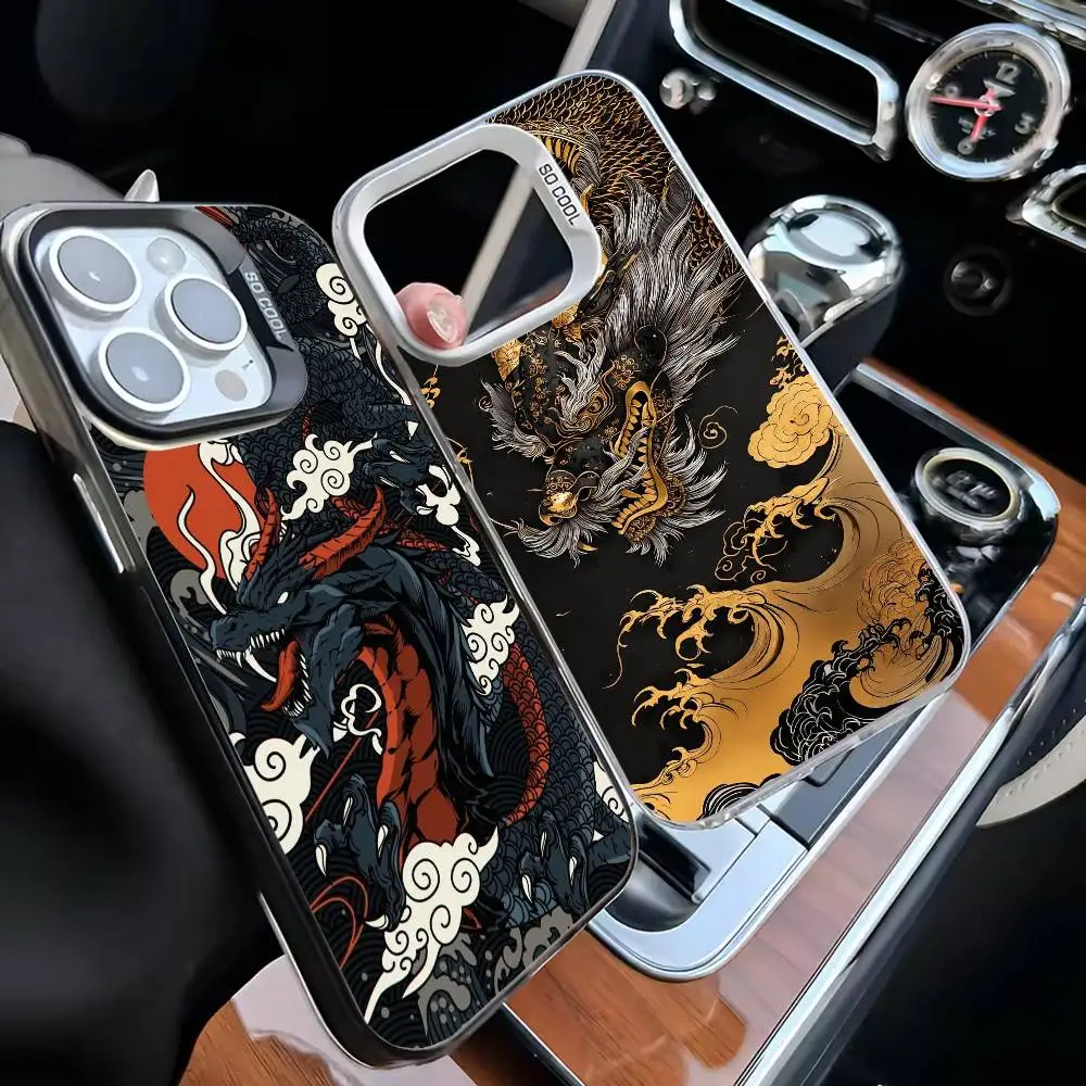 

dragon fashion cool design Phone Case For iPhone17,16,15,14,13,12,11 Plus,Pro Max Black Matte Shockproof Cover