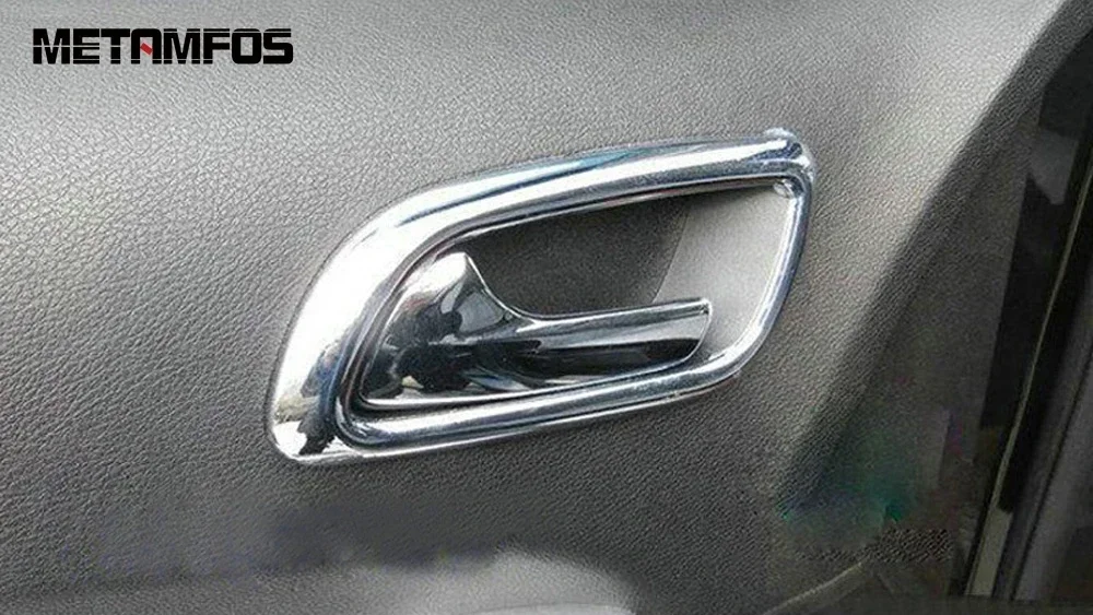 Interior Door Handle Bowl Cover Trim For Dodge Journey Jcuv For Fiat Freemont 2013-2018 2019 2020 Chrome Accessories Car Styling