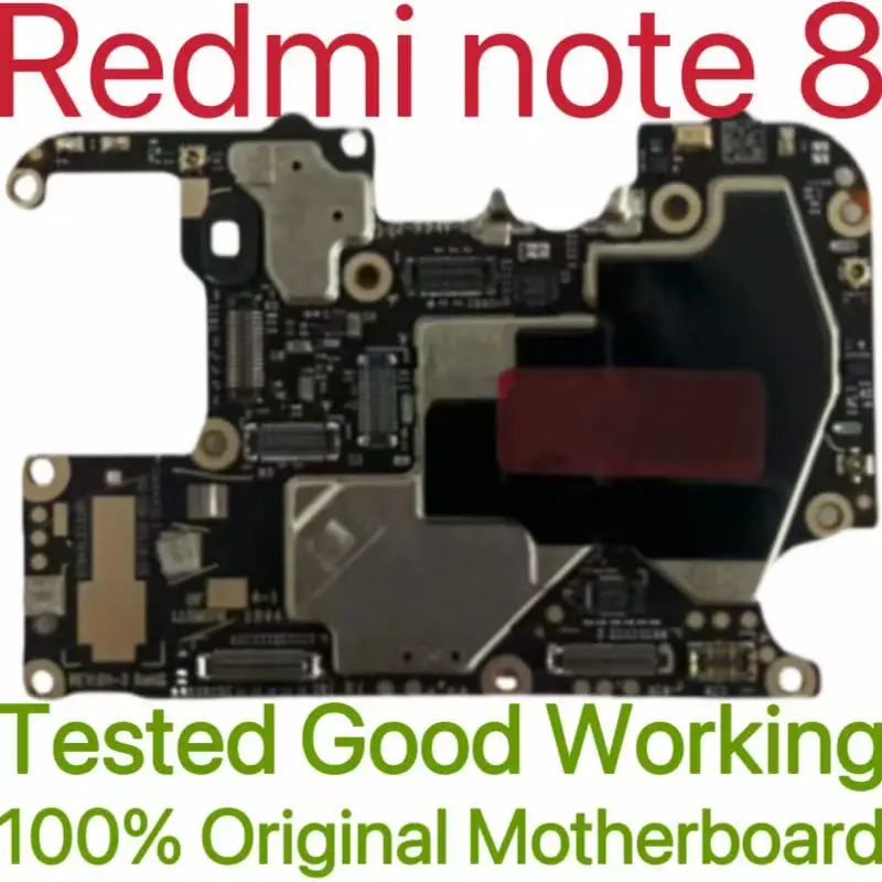 Placa base Original desbloqueada versión Global para Redmi note 8, placa de circuito probado, placa lógica principal para Redmi note 8