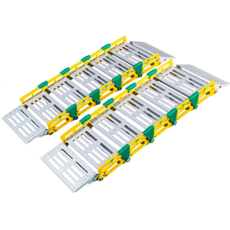 Roll-up ramp 500kg 1050mm, aluminum alloy wheelchair ramp OEM anti-skid test