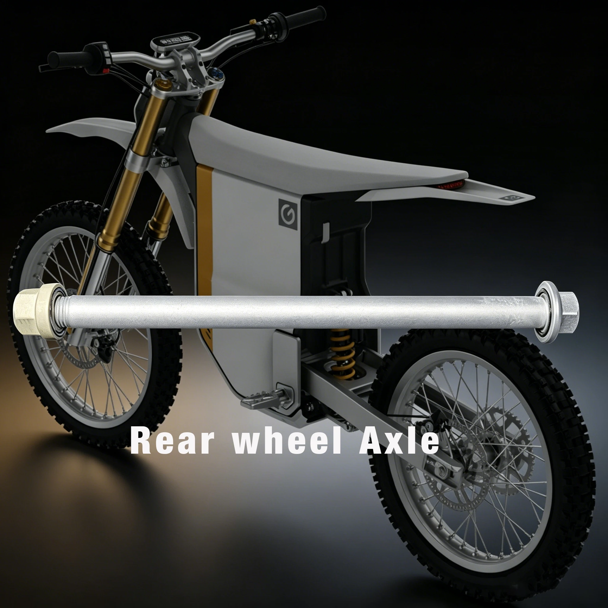 

Gowow OEM Original Rear Wheel Axle Original Parts Rear Axle for Alpha ORI Electric Dirt Bike