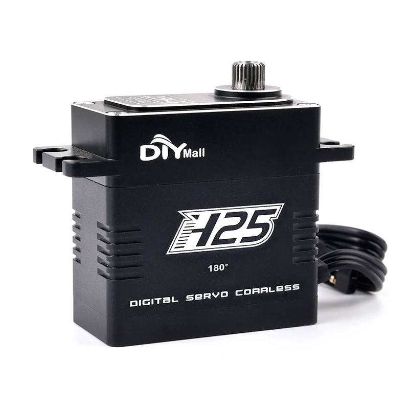 

H25 25KG Coreless Digital Servo High Torque 0.07s/60° Steel Gear Waterproof 180/270/360° Adjustable for RC Robot Car DIY