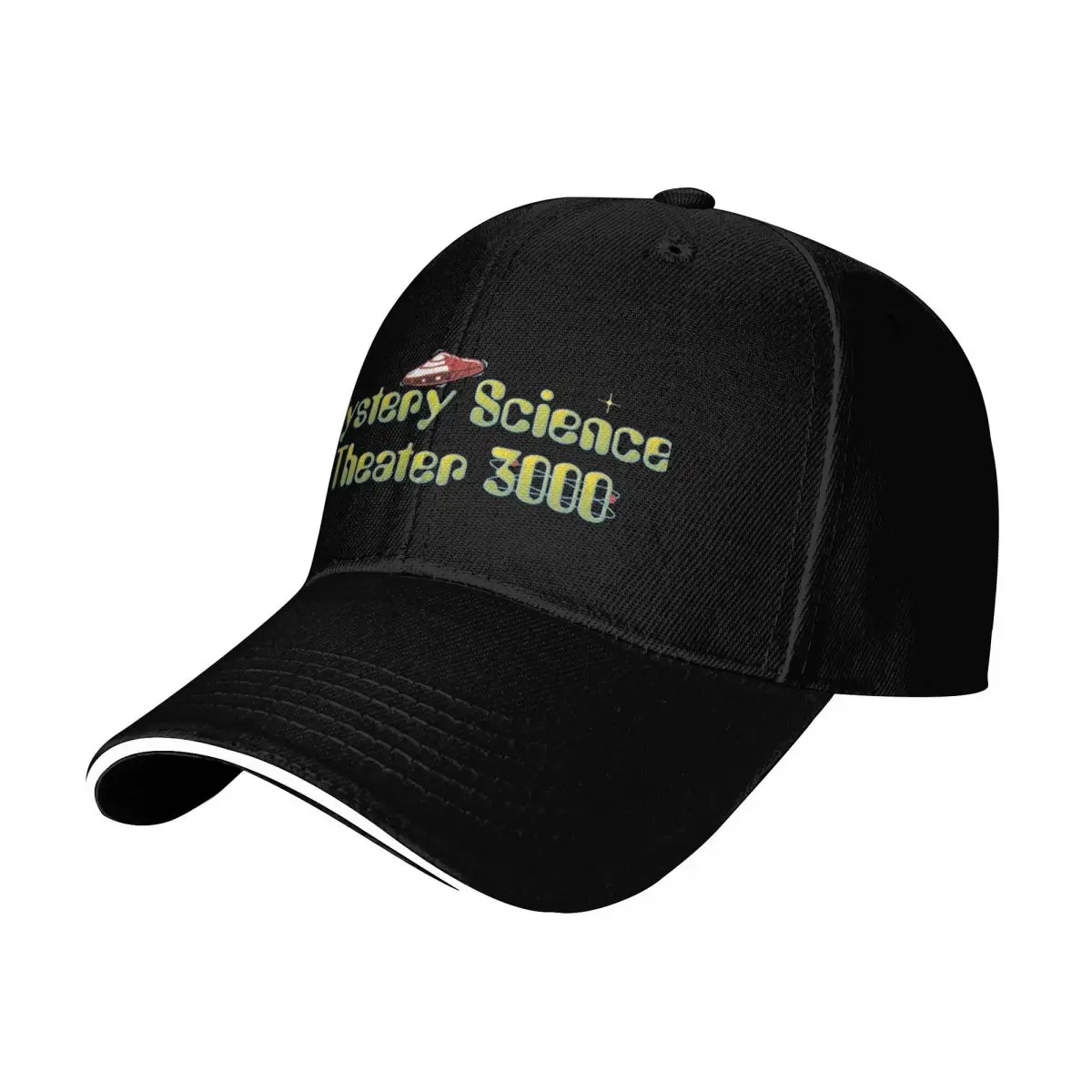 Mystery Science Theater 3000 MST3K Logo Baseball Cap Quick Dry Performance Cotton Twill Breathable Contrast Two Tone Brim