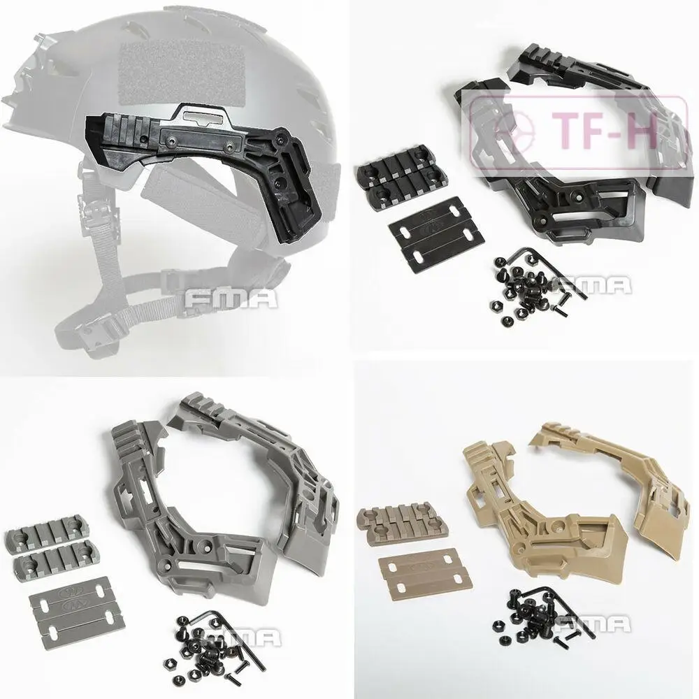 FMA Hunting Tactical EX FTP Rail 3.0 Retrofit Kit Helmet Side Rail Guide Rail BK/DE/FG