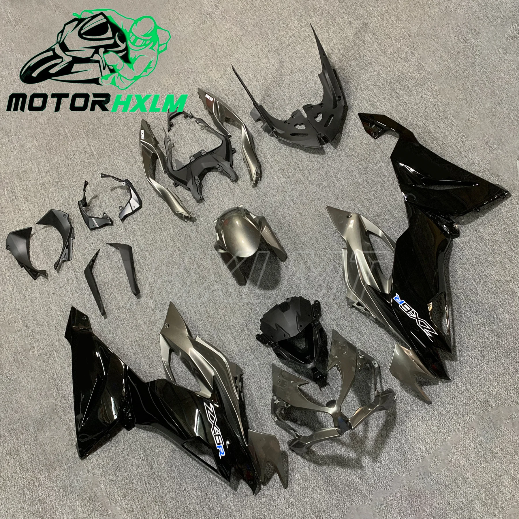 

Для Kawasaki ZX6R 636 2019-2021 2022-2023 комплект обтекателя кузова комплект обтекателя полный комплект обтекателя обтекатель кузова комплект впрыска ABS