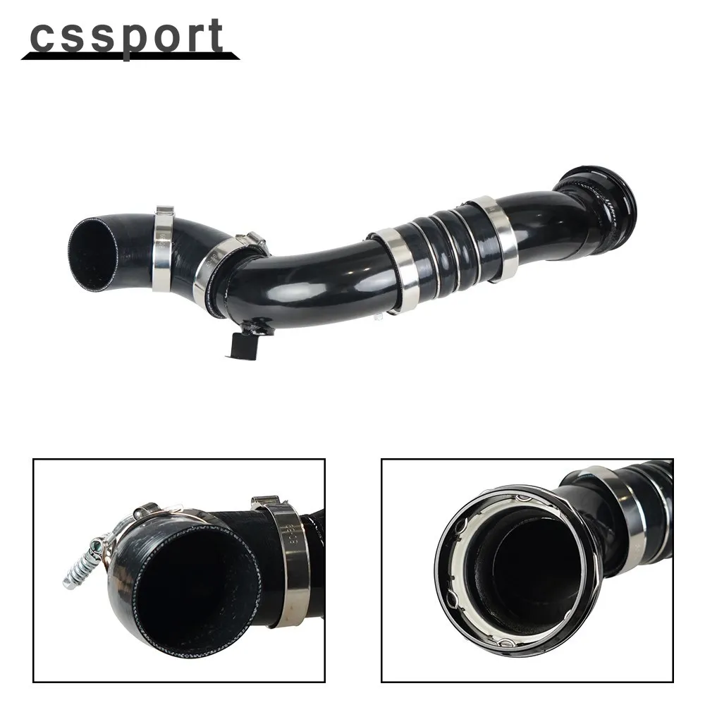 

Cold Side Intercooler Pipe Kit Stainless Steel Compatible with Ford Models 2011-2016 6.7L OE FIX Black 667-300 IP-1024-BK