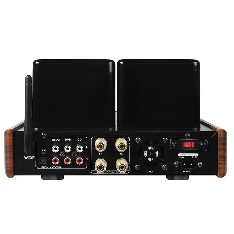 2024 Newest AV-2030R Vintage Tube Power Amplifier Optical Function Home Amplifier Speaker Features USB Sound