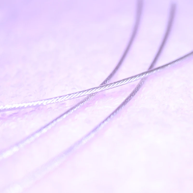 シングルクリスタルスターリングシルバー発熱アップグレードライン1.3/1.5 105コア22awg