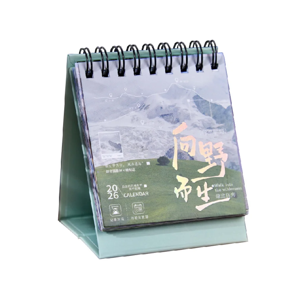 مكتب القرطاسية مريحة صغيرة أجندة مكتبية /رزنامة مكتبية صغيرة مكتب التقويم مكافحة تلطخ دوامة ملزمة التقويم لموعد الهدايا