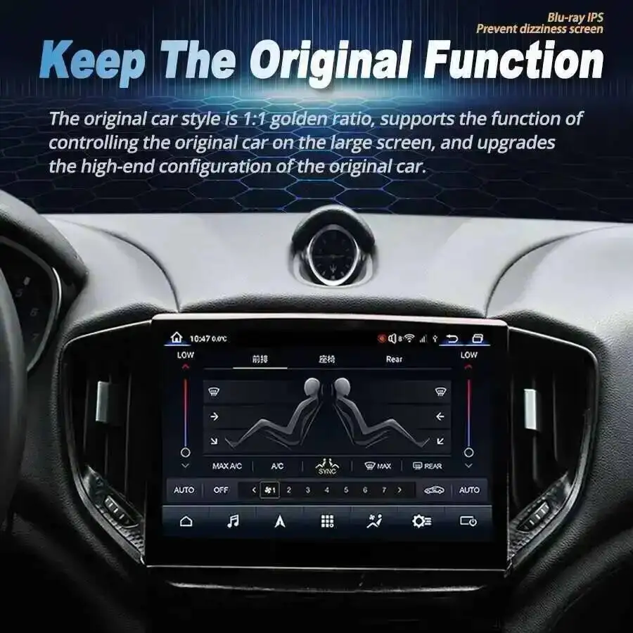 10.26 inch Screen For Maserati Ghibli 2014-2020 Qualcomm Autoradio Android Car Radio Multimedia Player Stereo GPS Navi Carplay