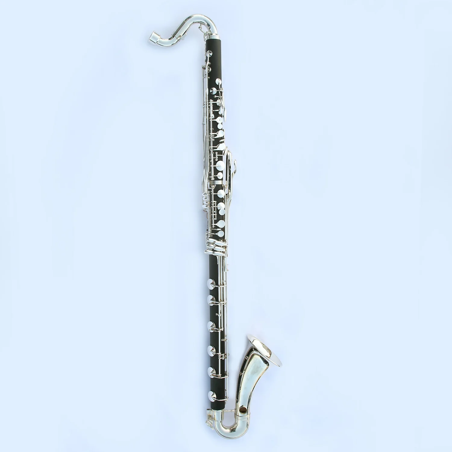 Wholesale High Quality Low Price Abs Body Silver Plated Button Bass Clarinet Low C