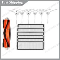 -A99Z For Roborock S5,S50,S6 Pure, E4,Mi Robot Xiaomi Mijia 1S Vacuum Cleaner Accessories, Roller Side Brush Spare Parts Kit