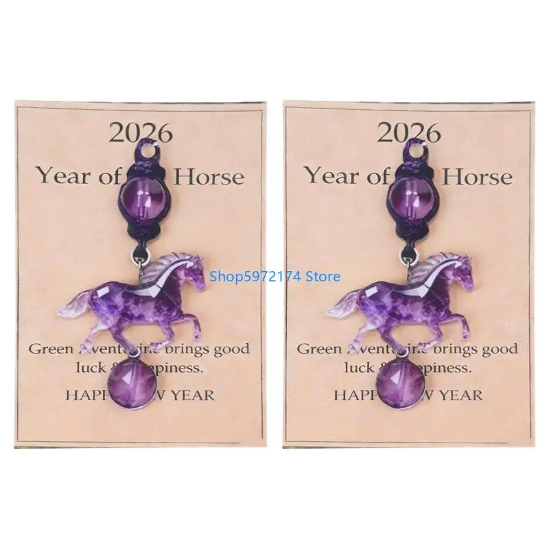 Y3NB acrylic Horse Keychain,Lucky Horse Keychains A Symbol of Wisdoms and Success Car Keyring Bag Charm for Women Men