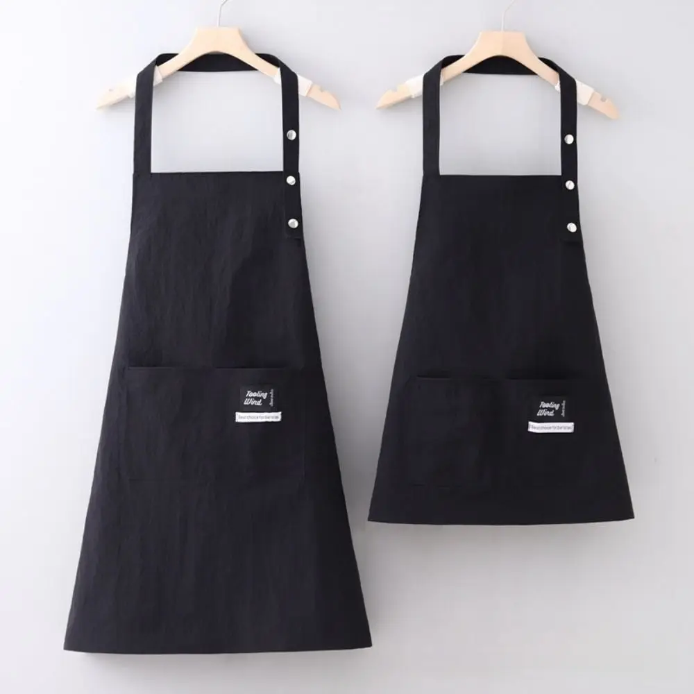 New 2 Sizes Barber Apron Waterproof Breathable Cooking Aprons Large Pocket Adjustable Strap Kitchen Apron Hair Salon Tool