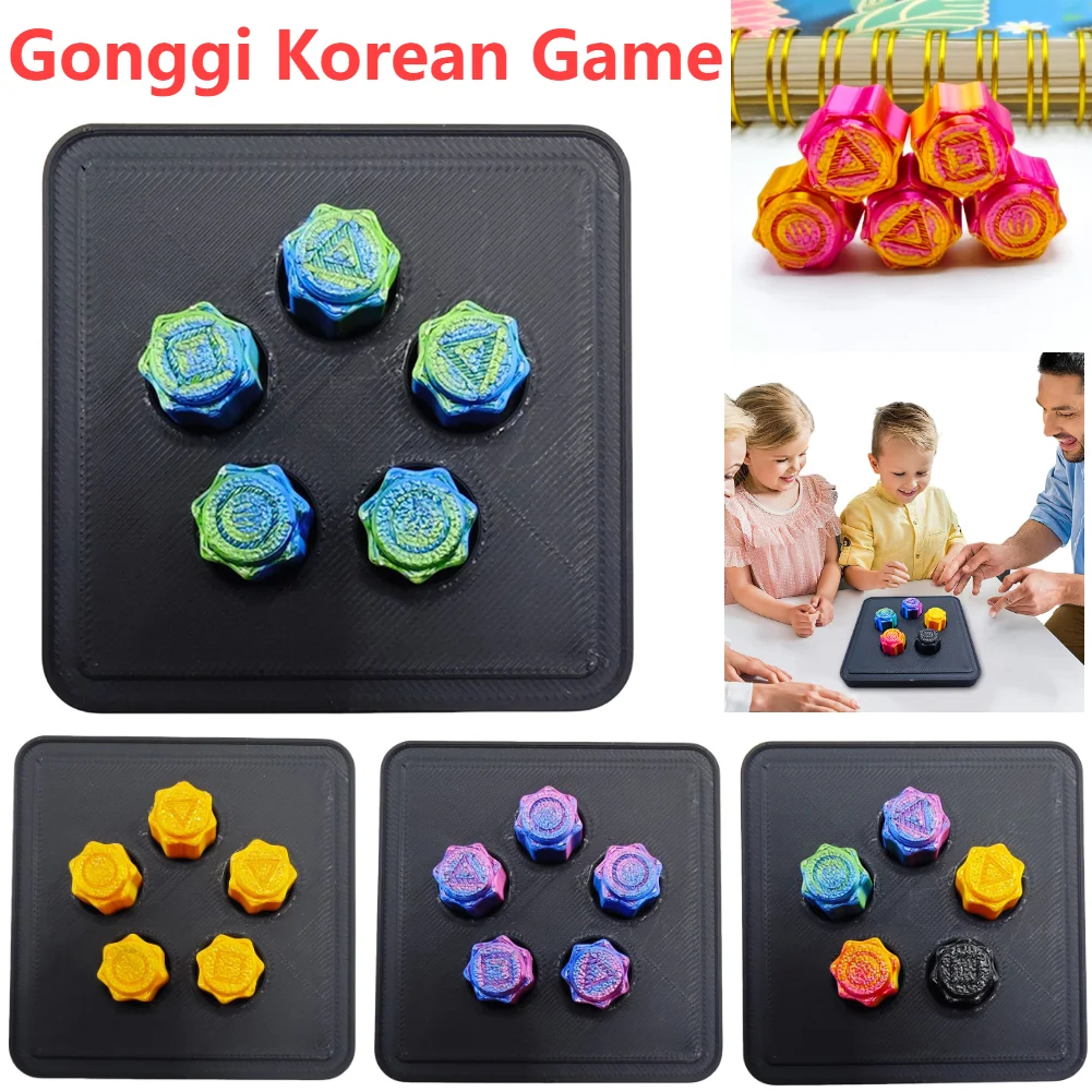 

5 шт. корейские игровые кости Gonggi Jack Stone Pebbles, набор забавных Gonggi, традиционная игра, тренировка координации рук и глаз, настольные игры