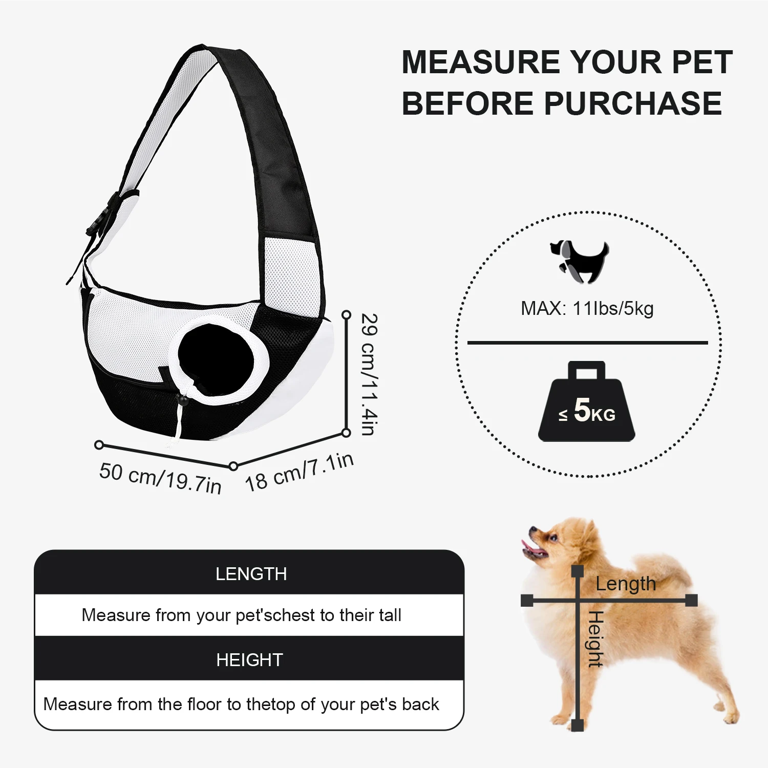 Pet Dog Sling Carrier Panda Color Breathable Mesh Travel Safe Sling Bag Carrier for Dogs Cats Accessories