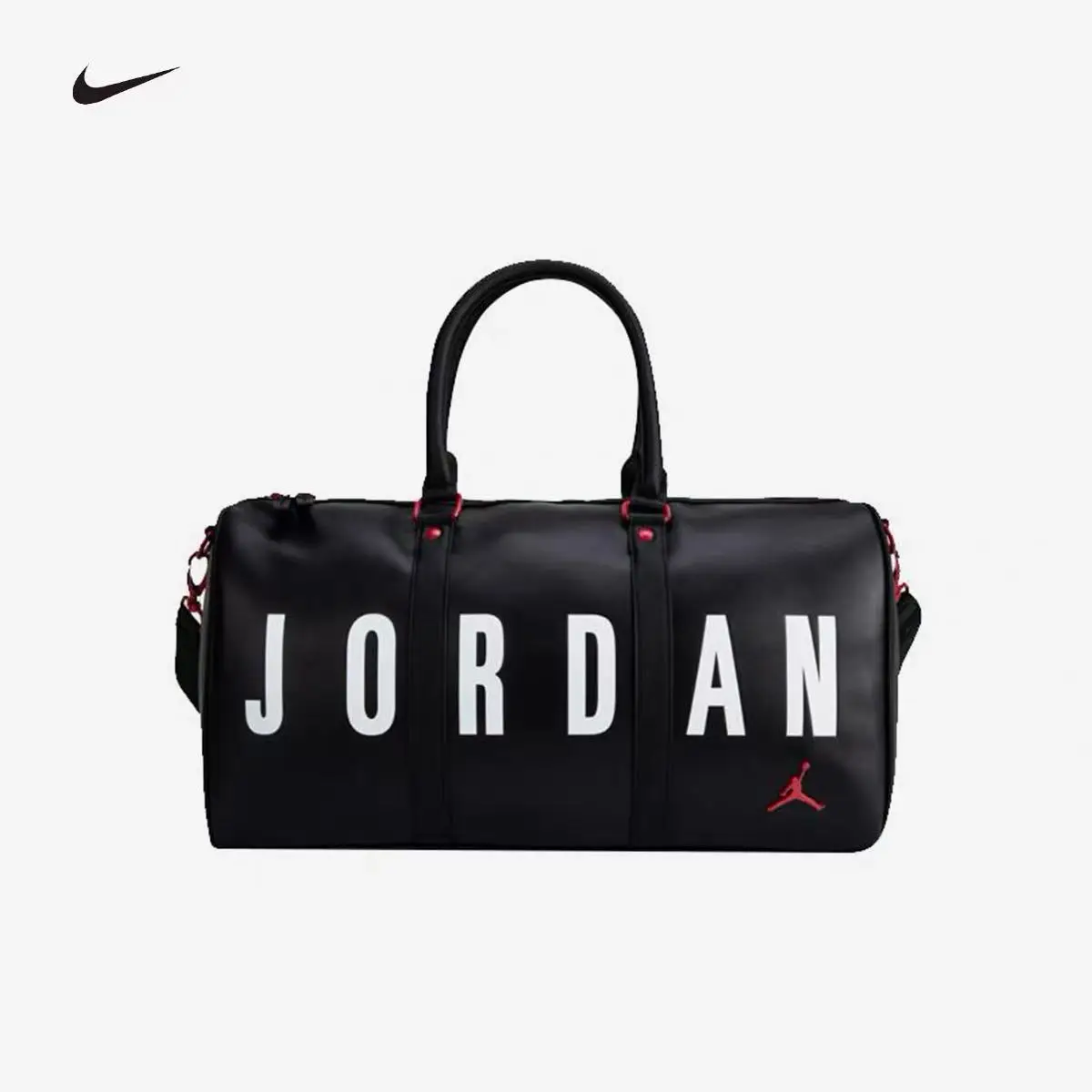 Nike Unisex Sports Duffle Bag Large Capacity Travel Crossbody Gym Training Outdoor Luggage Bag for Men Women JD2343014AD-001