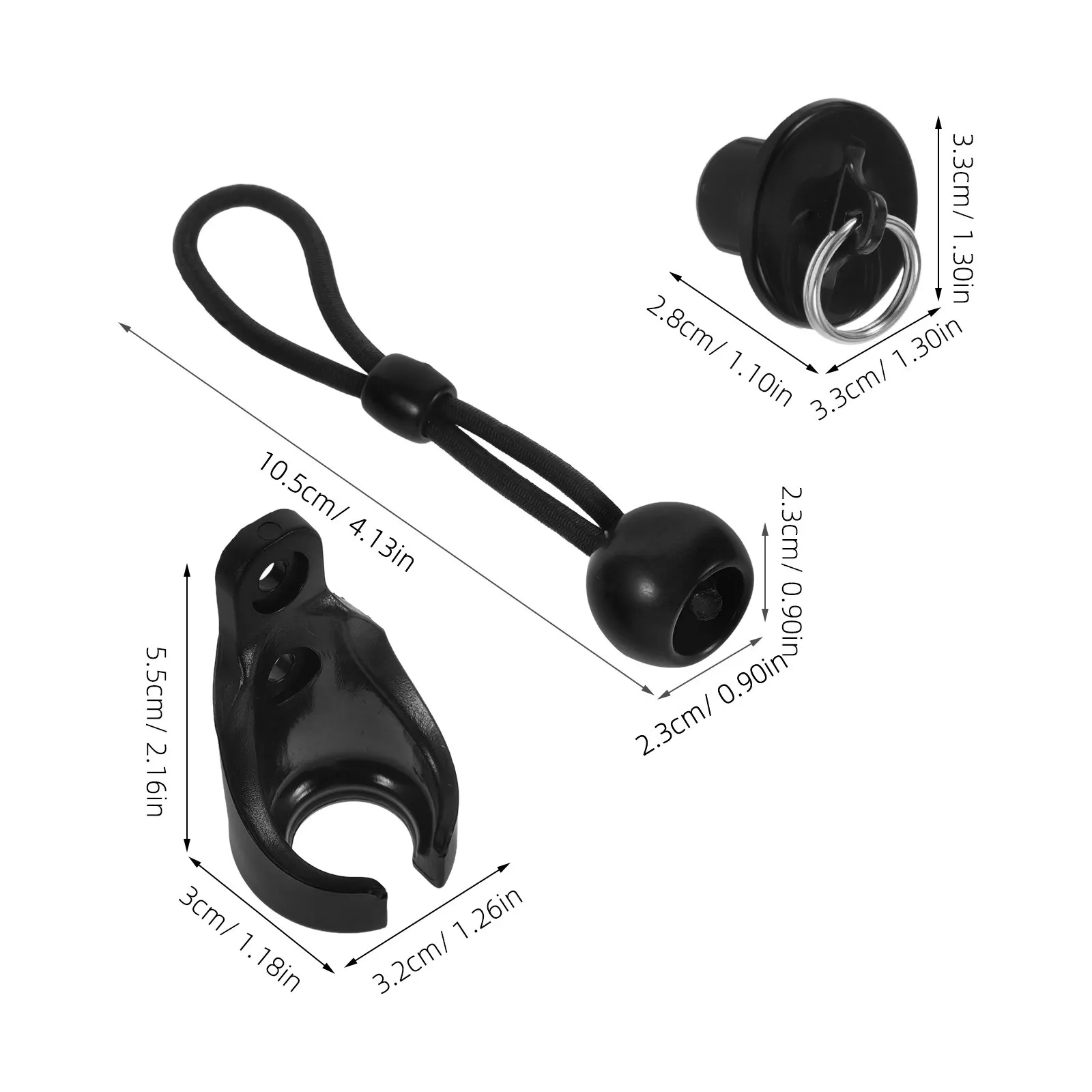 1Set Windproof Curtain Fixing Buckle Set with Elastic Ropes for Outdoor Roller Shades Blinds Exterior Shade Hardware Bungee Kit