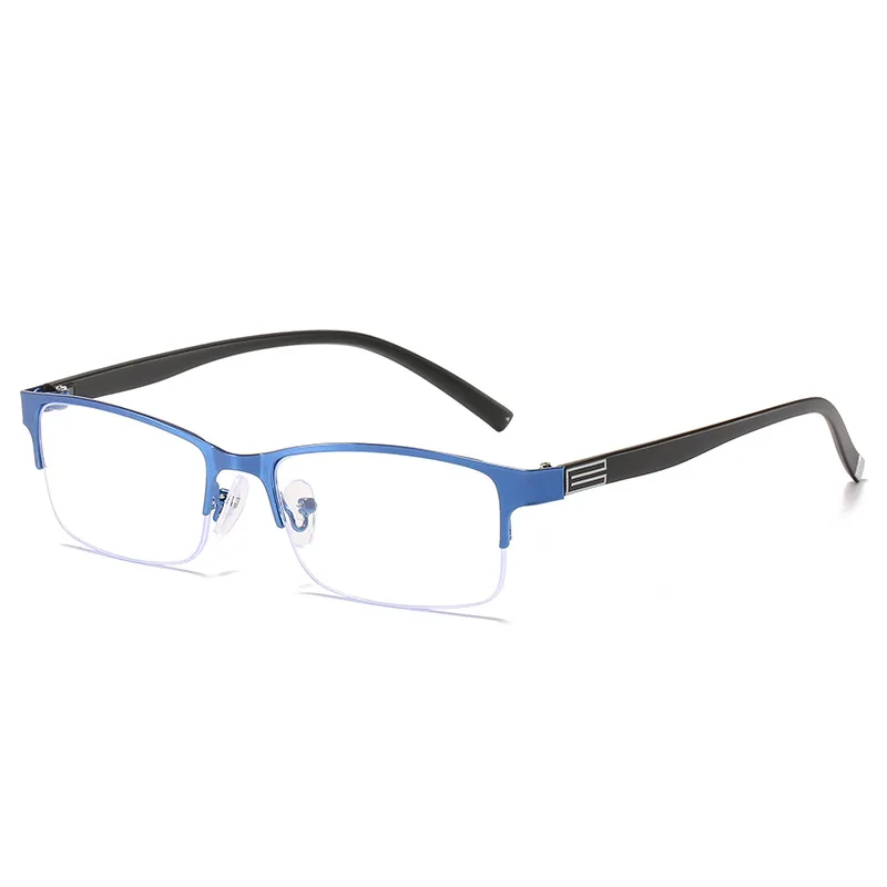 2024 Half Frame Myopia Glasses Eyewear Male Female Near Sight Glasses Ultra Light Black Blue -50 To -600 mens glasses gafas